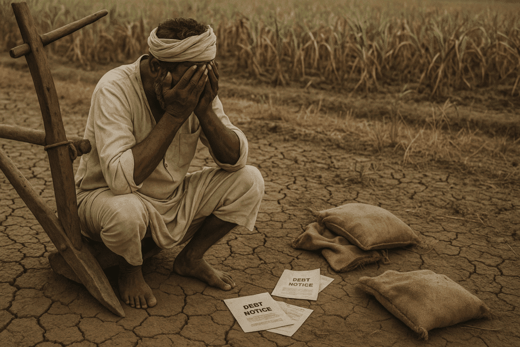 Debt Notice Farmers Suicide Cause