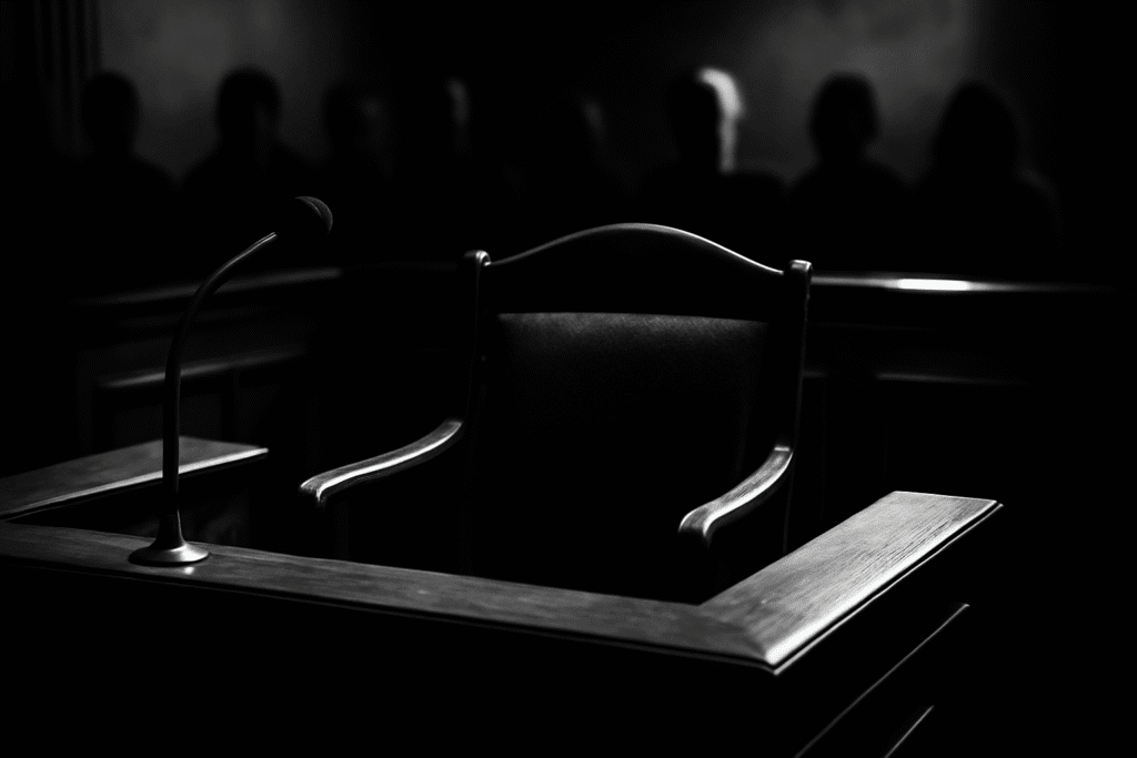 Witness Stand in Shadow