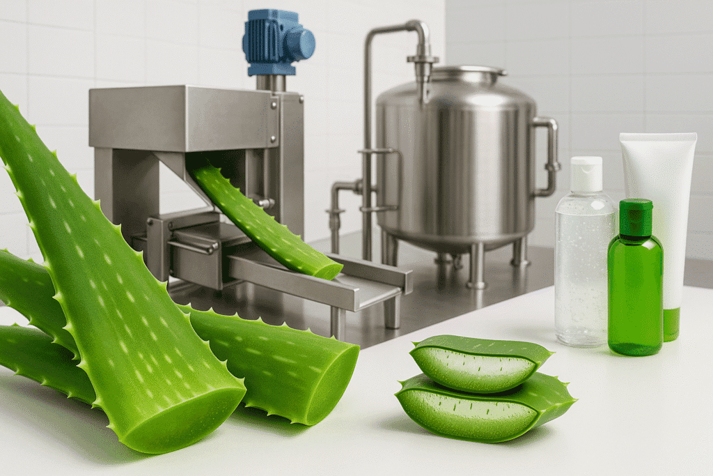 aloe vera gel manufacturing industry