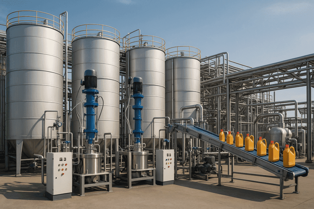 Modern 4T oil blending plant facility